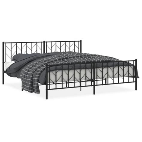 vidaxl robust metal bed frame